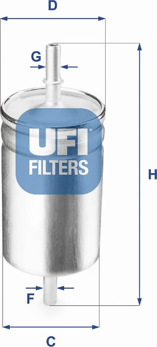 UFI 31.722.00 - Filtro carburante autozon.pro