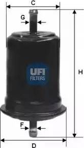 UFI 31.727.00 - Filtro carburante autozon.pro