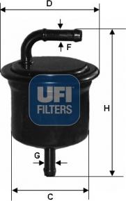 UFI 31.A16.00 - Filtro carburante autozon.pro