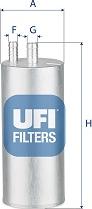 UFI 31.A38.00 - Filtro carburante autozon.pro