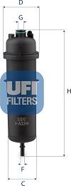 UFI 31.A33.00 - Filtro carburante autozon.pro