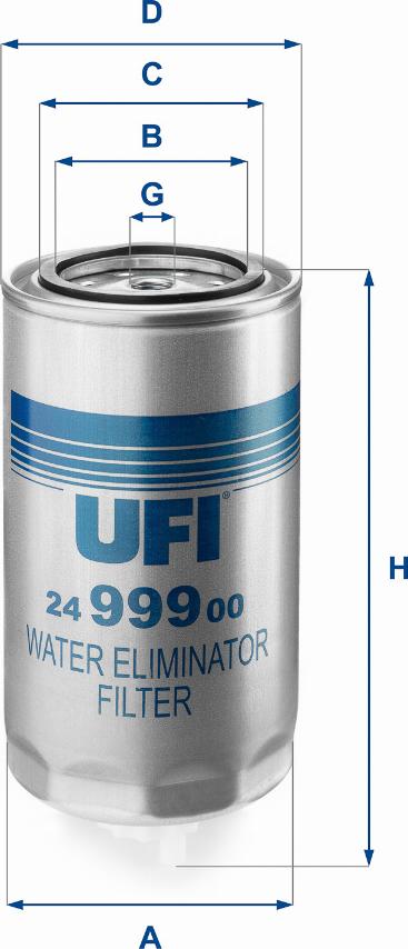 UFI 24.999.00 - Filtro carburante autozon.pro