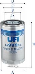 UFI 24.999.02 - Filtro carburante autozon.pro