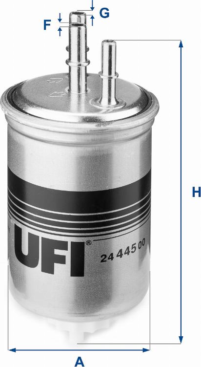 UFI 24.445.00 - Filtro carburante autozon.pro