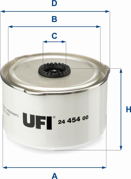 UFI 24.454.00 - Filtro carburante autozon.pro