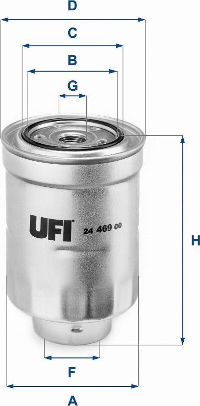 UFI 24.469.00 - Filtro carburante autozon.pro