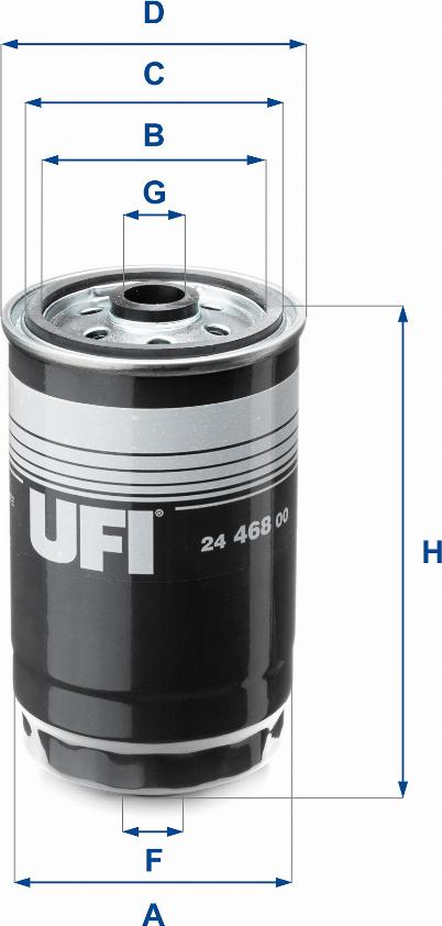 UFI 24.468.00 - Filtro carburante autozon.pro