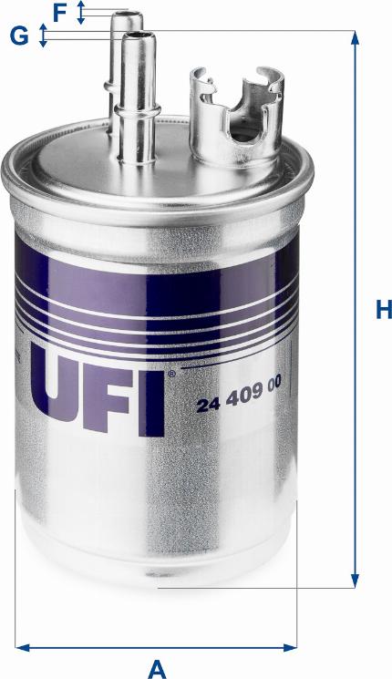 UFI 24.409.00 - Filtro carburante autozon.pro