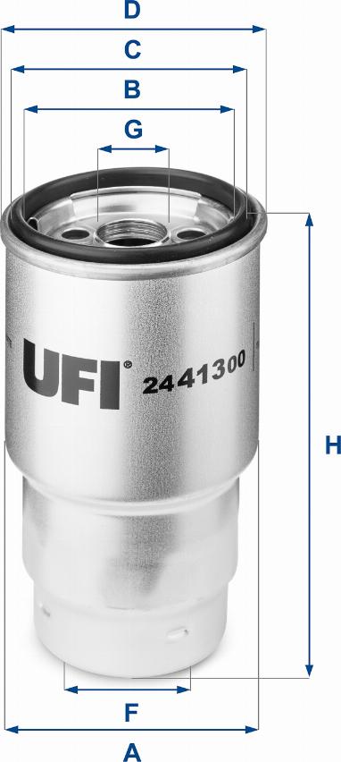 UFI 24.413.00 - Filtro carburante autozon.pro