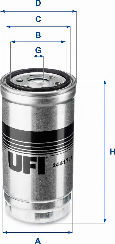 UFI 24.417.00 - Filtro carburante autozon.pro