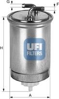 UFI 24.435.00 - Filtro carburante autozon.pro