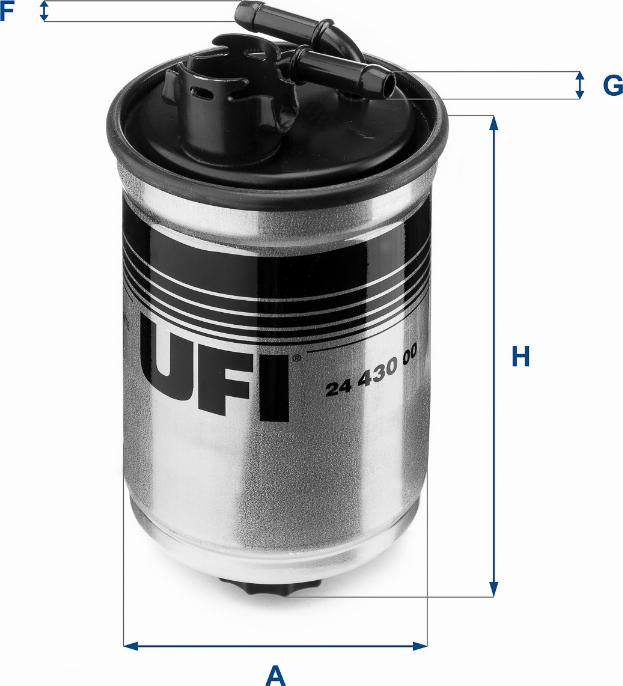 UFI 24.430.00 - Filtro carburante autozon.pro