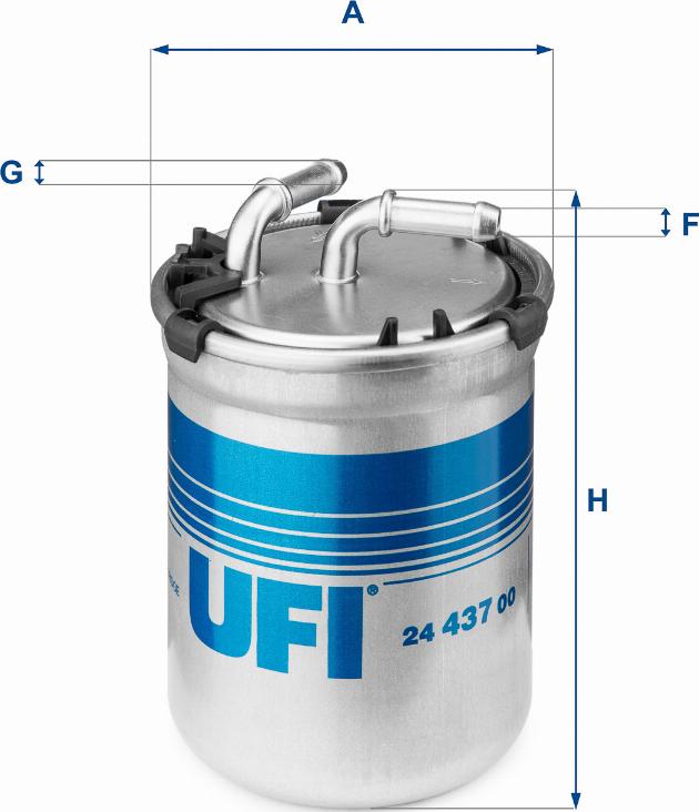 UFI 24.437.00 - Filtro carburante autozon.pro