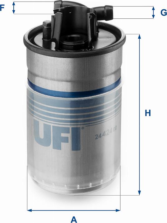 UFI 24.424.00 - Filtro carburante autozon.pro