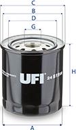 UFI 24.519.00 - Filtro carburante autozon.pro