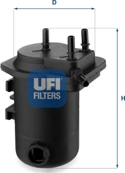 UFI 24.050.00 - Filtro carburante autozon.pro