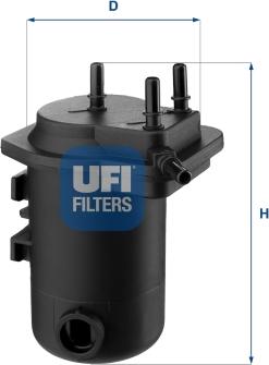 UFI 24.052.00 - Filtro carburante autozon.pro