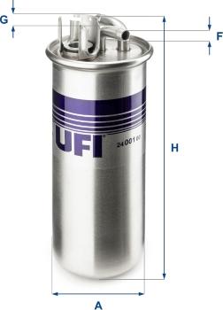 UFI 24.001.00 - Filtro carburante autozon.pro