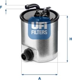 UFI 24.007.00 - Filtro carburante autozon.pro