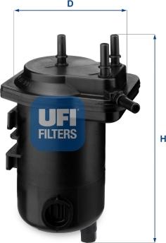 UFI 24.013.00 - Filtro carburante autozon.pro