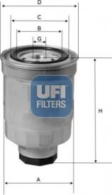 UFI 24.446.01 - Filtro carburante autozon.pro