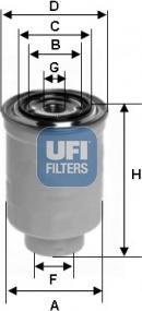 UFI 24.392.00 - Filtro carburante autozon.pro