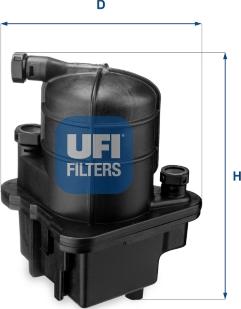 UFI 24.087.00 - Filtro carburante autozon.pro