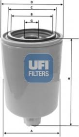 UFI 24.039.00 - Filtro carburante autozon.pro