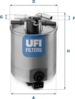 UFI 24.025.01 - Filtro carburante autozon.pro