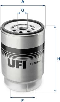 UFI 24.021.00 - Filtro carburante autozon.pro