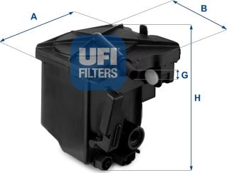 UFI 24.027.00 - Filtro carburante autozon.pro