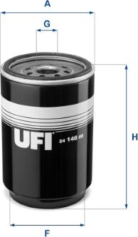 UFI 24.146.00 - Filtro carburante autozon.pro