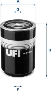 UFI 24.143.00 - Filtro carburante autozon.pro