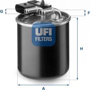 UFI 24.150.00 - Filtro carburante autozon.pro