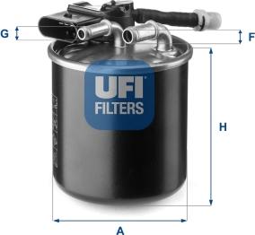 UFI 24.151.00 - Filtro carburante autozon.pro