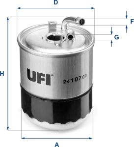 UFI 24.107.00 - Filtro carburante autozon.pro