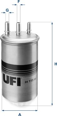 UFI 24.115.00 - Filtro carburante autozon.pro