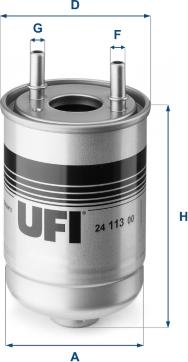 UFI 24.113.00 - Filtro carburante autozon.pro