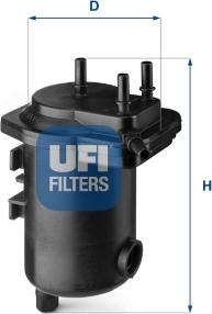 UFI 24.132.00 - Filtro carburante autozon.pro