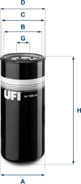 UFI 24.120.00 - Filtro carburante autozon.pro