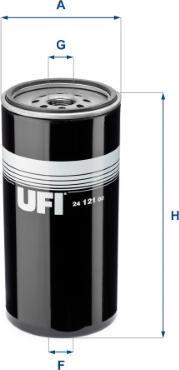 UFI 24.121.00 - Filtro carburante autozon.pro