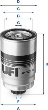 UFI 24.123.00 - Filtro carburante autozon.pro