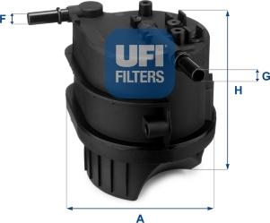 UFI 24.343.00 - Filtro carburante autozon.pro