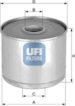 UFI 24.369.00 - Filtro carburante autozon.pro