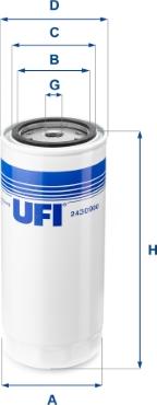 UFI 24.309.00 - Filtro carburante autozon.pro