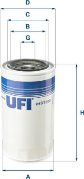 UFI 24.313.00 - Filtro carburante autozon.pro