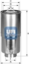 UFI 24.380.00 - Filtro carburante autozon.pro