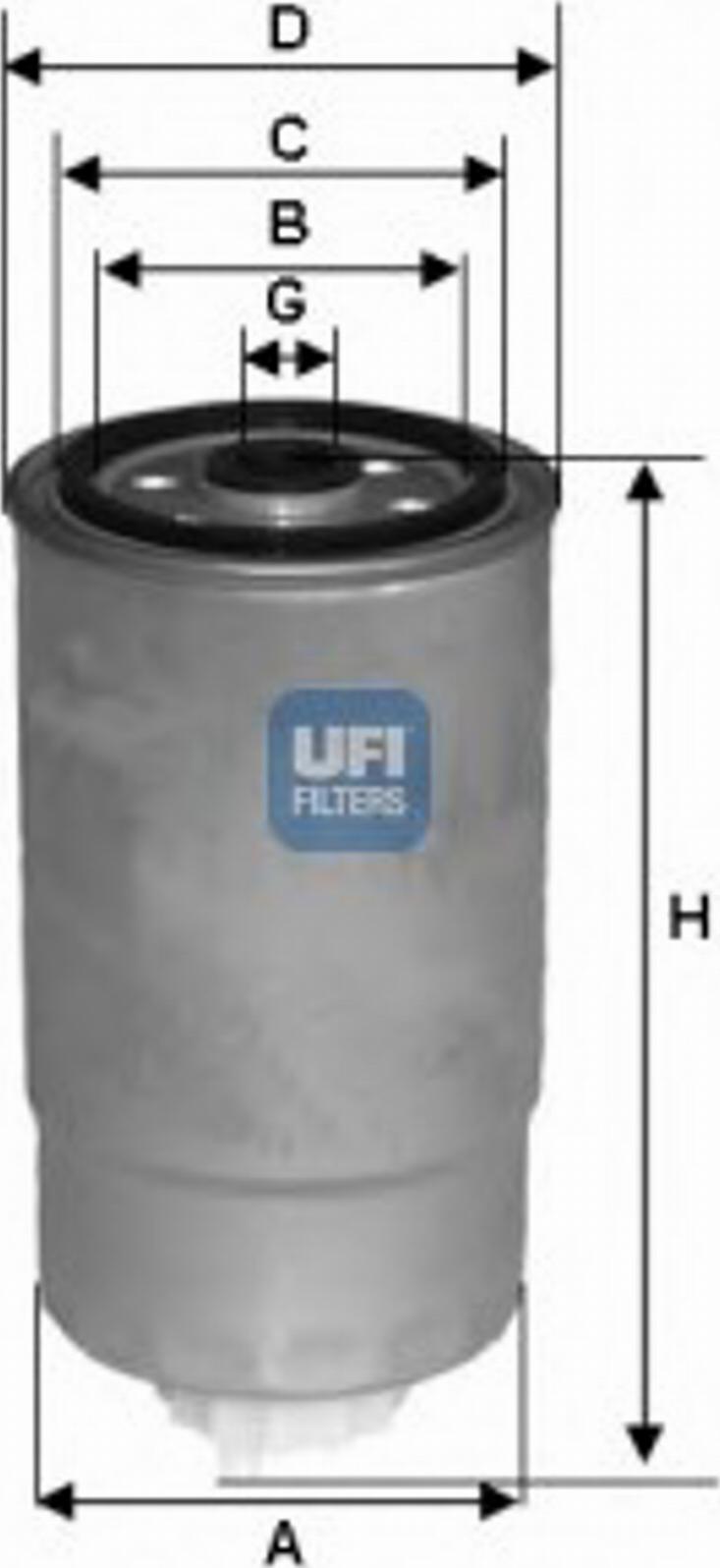 UFI 24.381.00 - Filtro carburante autozon.pro