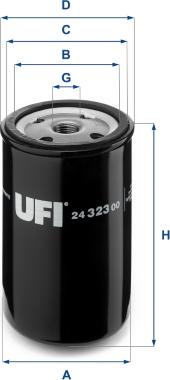 UFI 24.323.00 - Filtro carburante autozon.pro