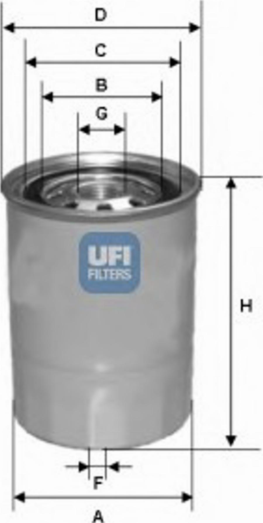 UFI 24.327.00 - Filtro carburante autozon.pro